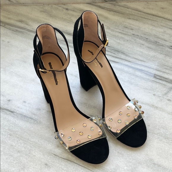 kate spade Shoes - Kate Spade Black Heels with Studded Strap